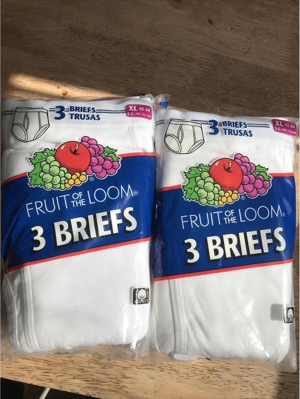 Fruit of the Loom briefs 6 Pack Sz XL Mens